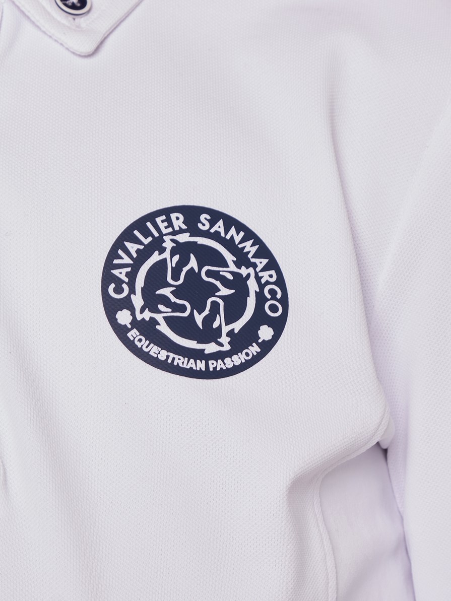 PAOLO-JR WHITE ERKEK ÇOCUK UZUN KOL YARIŞMA POLO