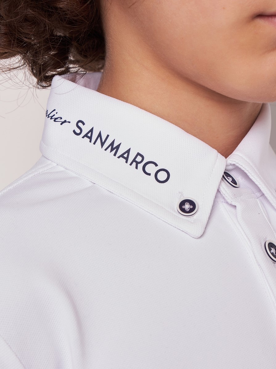 PAOLO-JR WHITE ERKEK ÇOCUK UZUN KOL YARIŞMA POLO