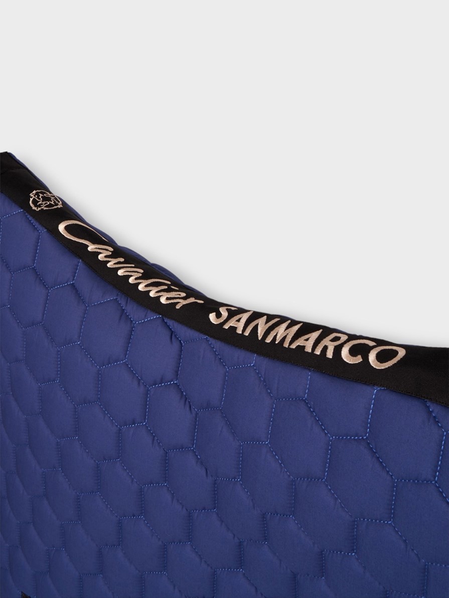 PARIS ELECTRIC BLUE HONEYCOMB SADDLE PAD
