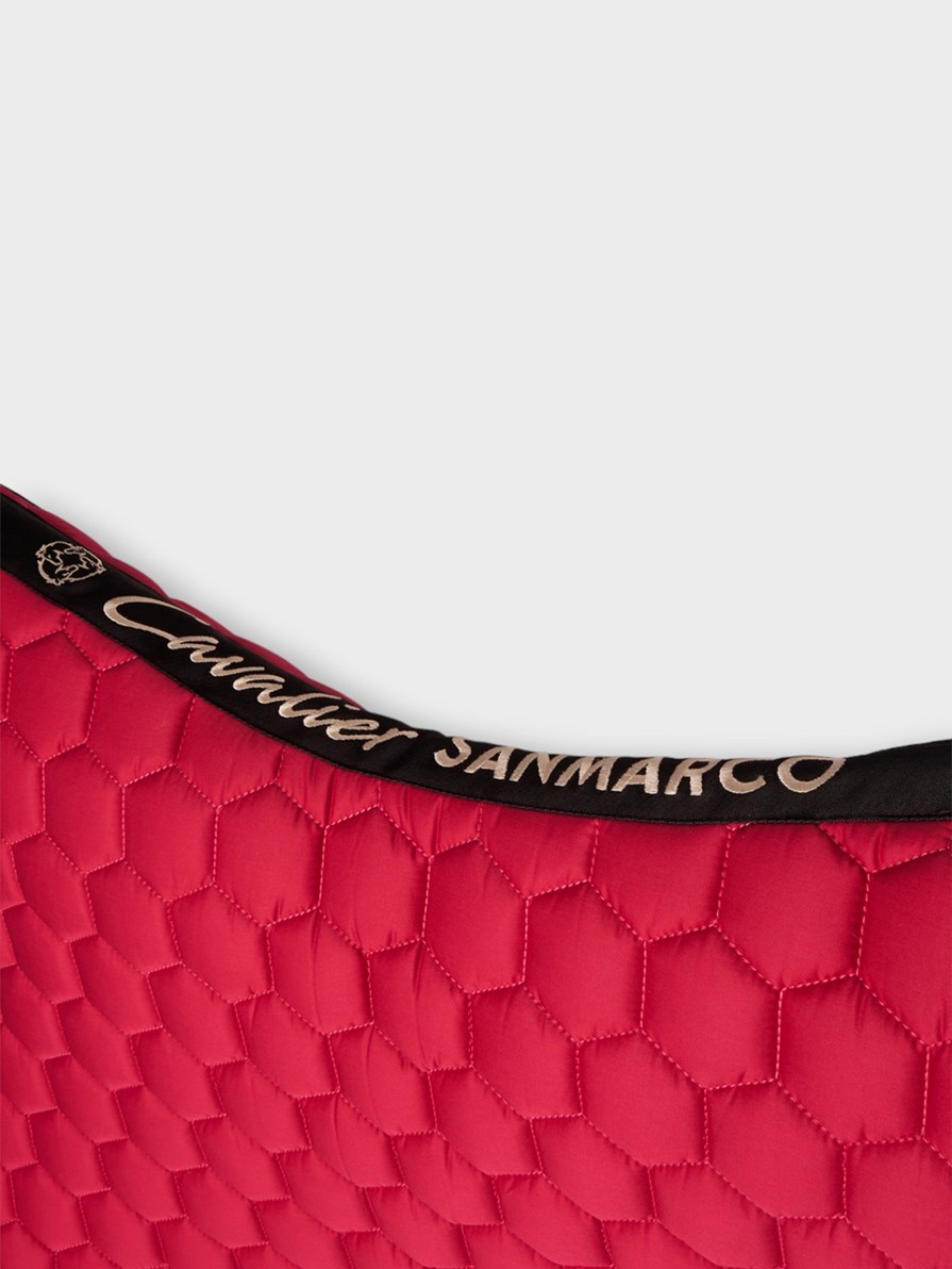 PARIS FUCHSIA/BLACK HONEYCOMB SADDLE PAD