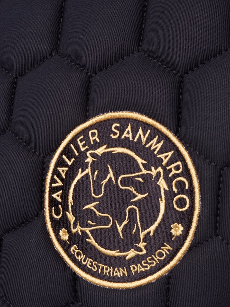 PARIS-P BLACK/GOLD HONEYCOMB SADDLEPAD 