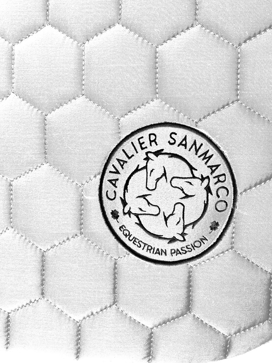 PARIS WHITE HONEYCOMB SADDLE PAD 