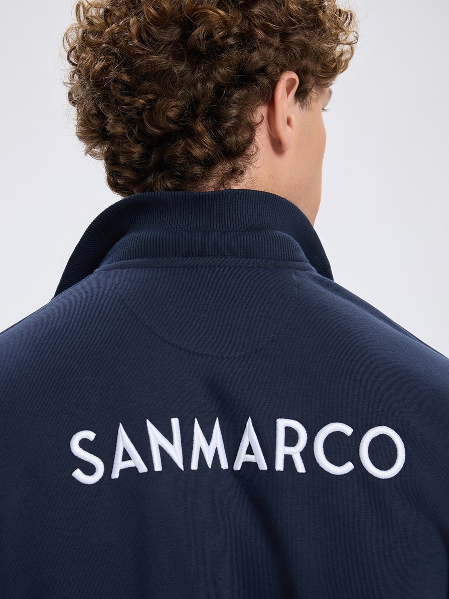PORTO NAVY UNISEX ZIP-UP SWEATSHIRT