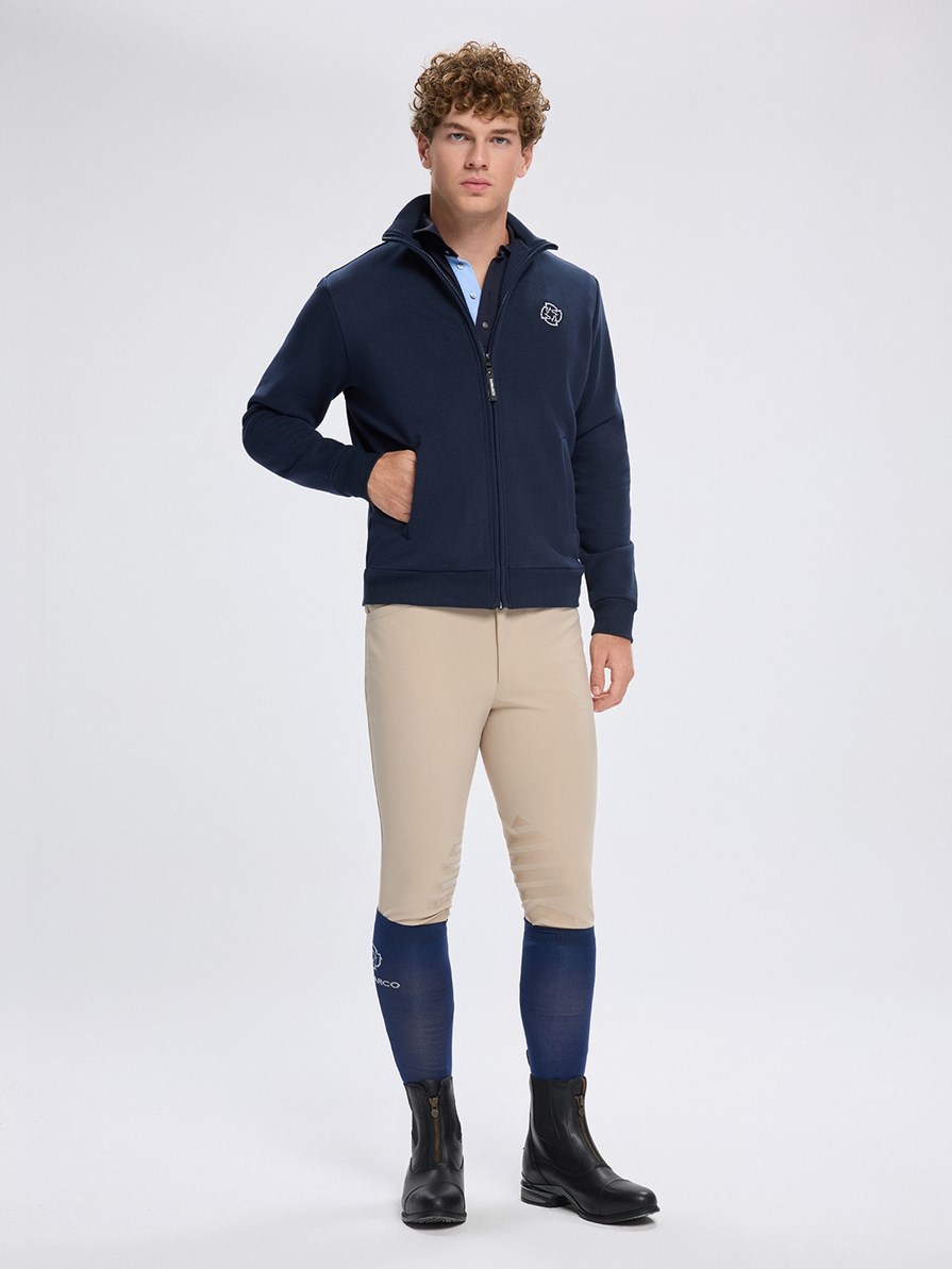 PORTO NAVY UNISEX ZIP-UP SWEATSHIRT