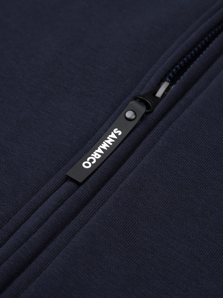 PORTO NAVY UNISEX ZIP-UP SWEATSHIRT