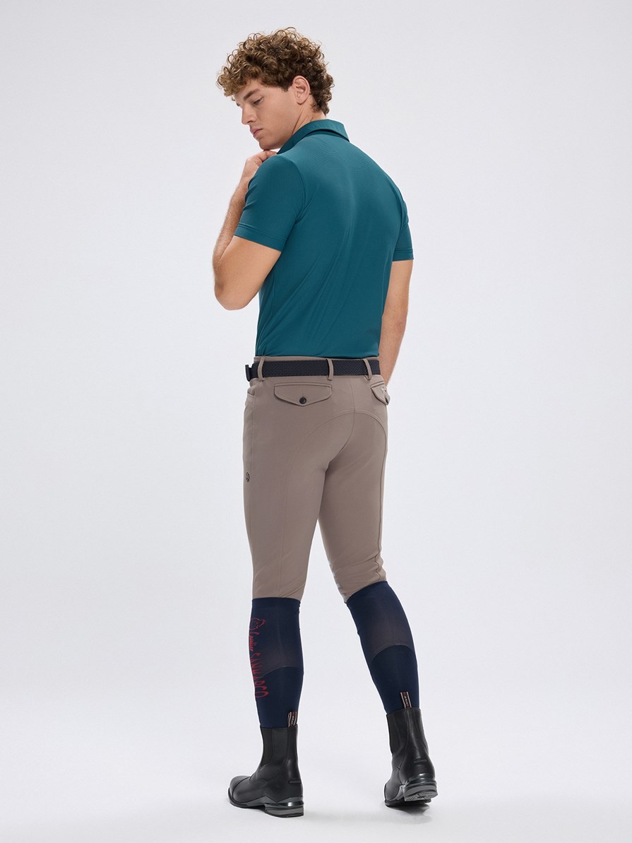 PORTOFINO EMERALD GREEN MEN'S TECH TRAINING POLO SHORT SLEEVE 