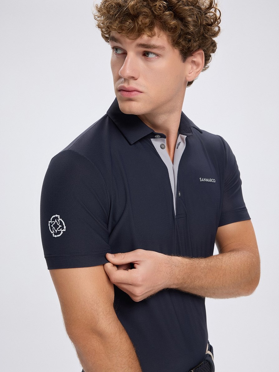 PORTOFINO NAVY POLO DA ALLENAMENTO TECH DA UOMO MANICA CORTA 