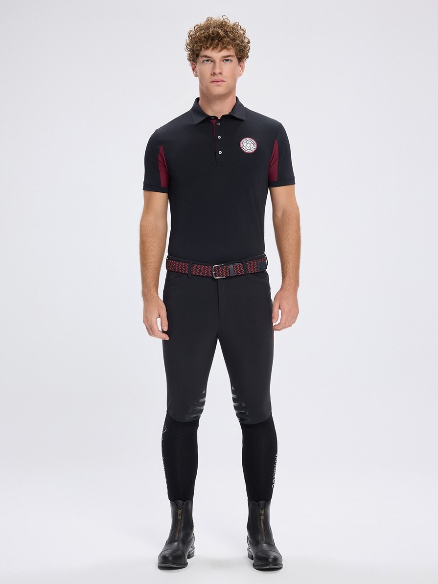 SAN DIEGO BLACK MEN'S TECH TRAINING POLO SHORT SLEEVE 