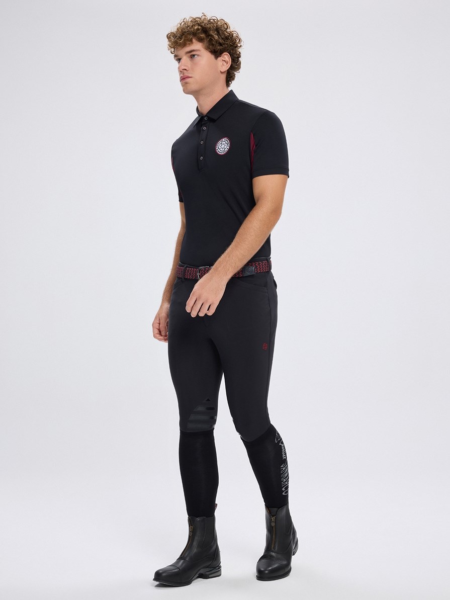 SAN DIEGO BLACK MEN'S TECH TRAINING POLO SHORT SLEEVE 