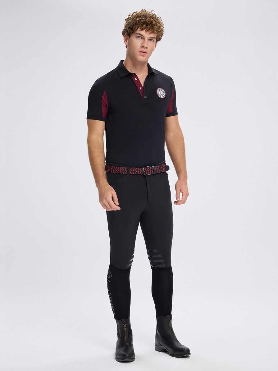 SAN DIEGO BLACK MEN'S TECH TRAINING POLO SHORT SLEEVE 