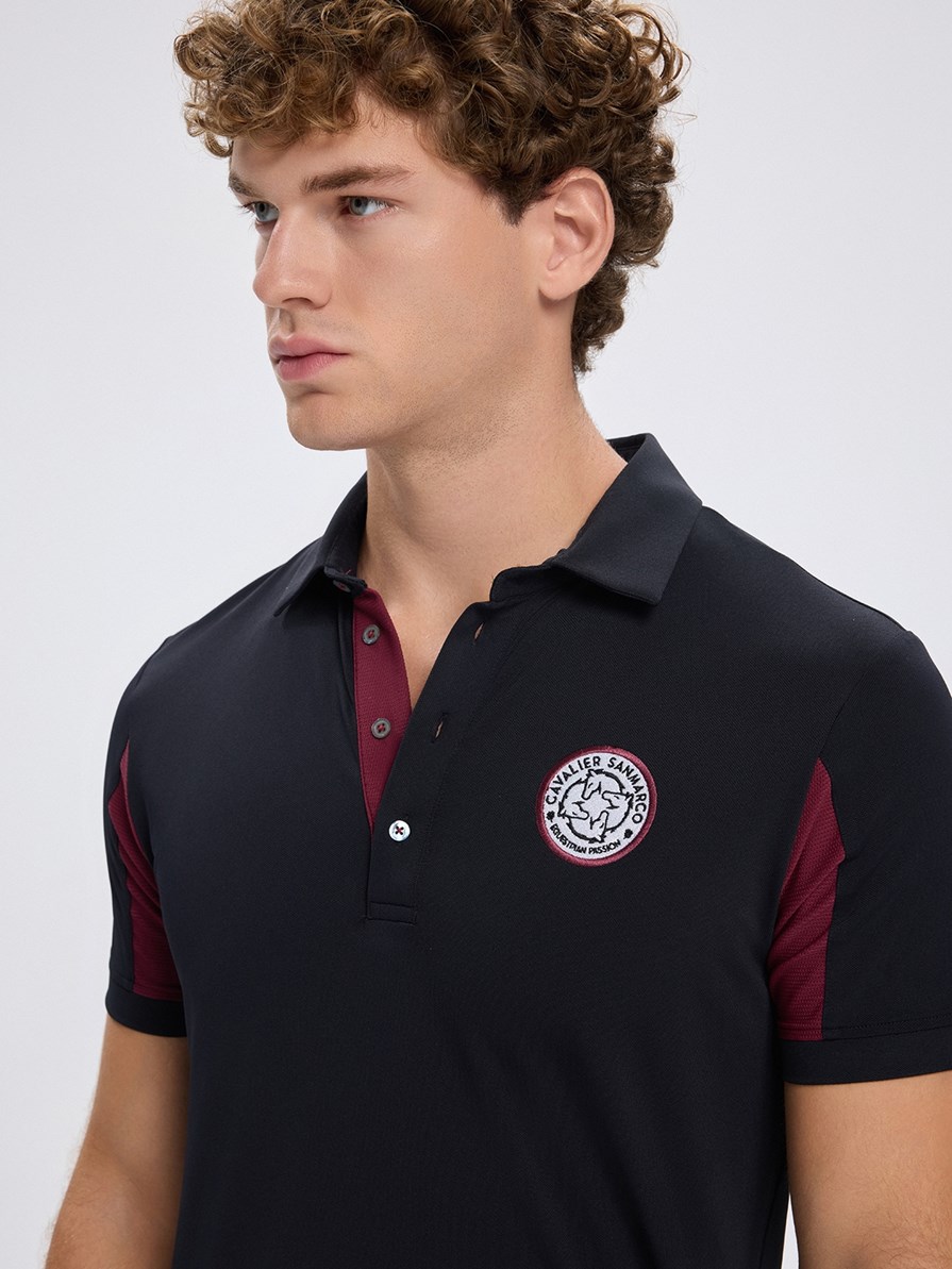 SAN DIEGO BLACK MEN'S TECH TRAINING POLO SHORT SLEEVE 