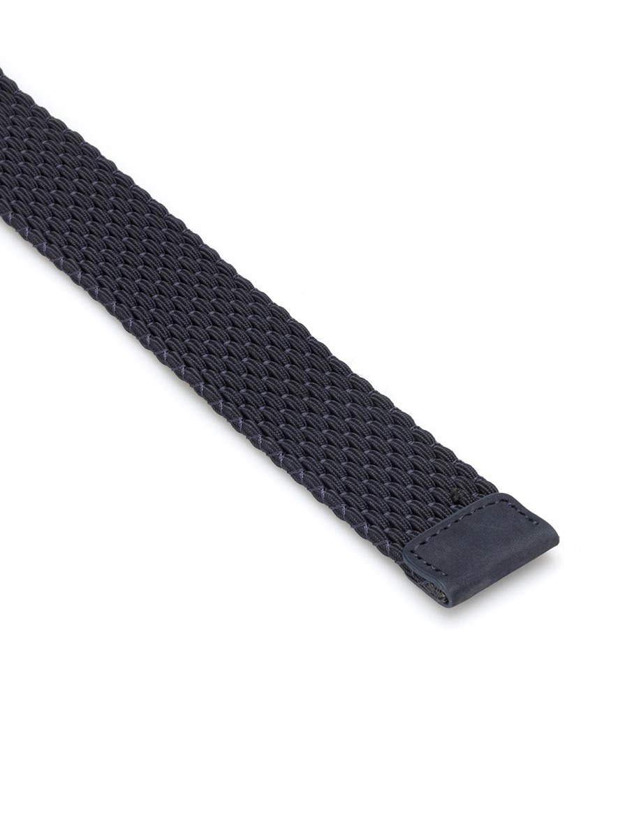 SANTINI NAVY BRAIDED BELT 