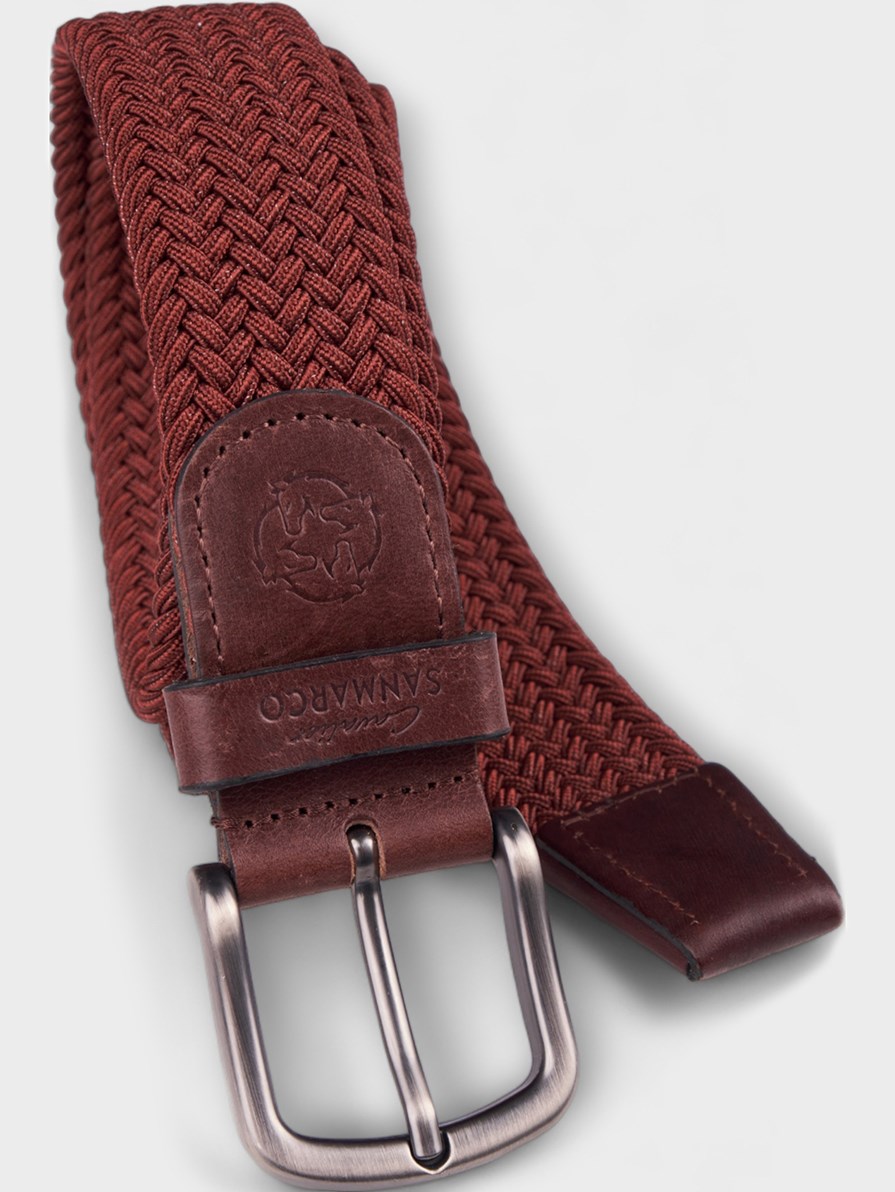 SANTORINI BORDEAUX ÖRGÜ KEMER