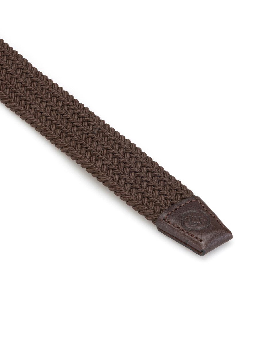 SANTORINI BROWN BRAIDED BELT 