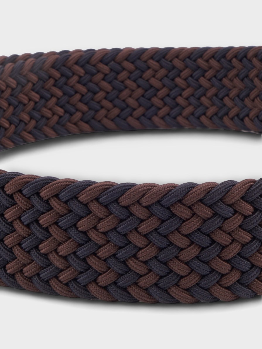 SANTORINI BROWN/NAVY ÖRGÜ KEMER