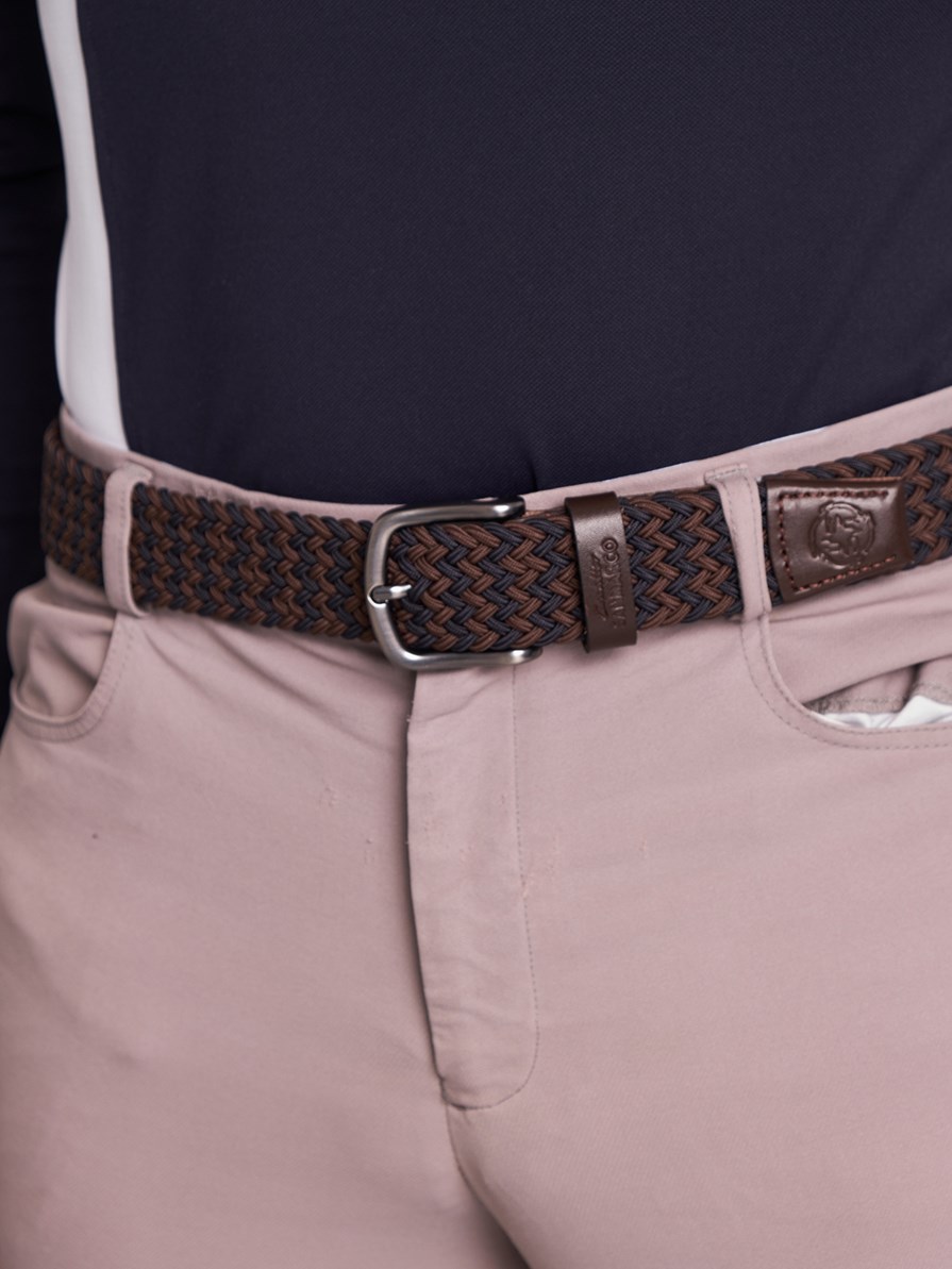 SANTORINI BROWN/NAVY ÖRGÜ KEMER