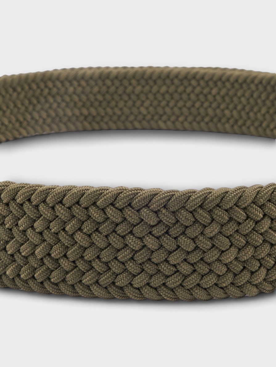 SANTORINI GREEN BRAIDED BELT 