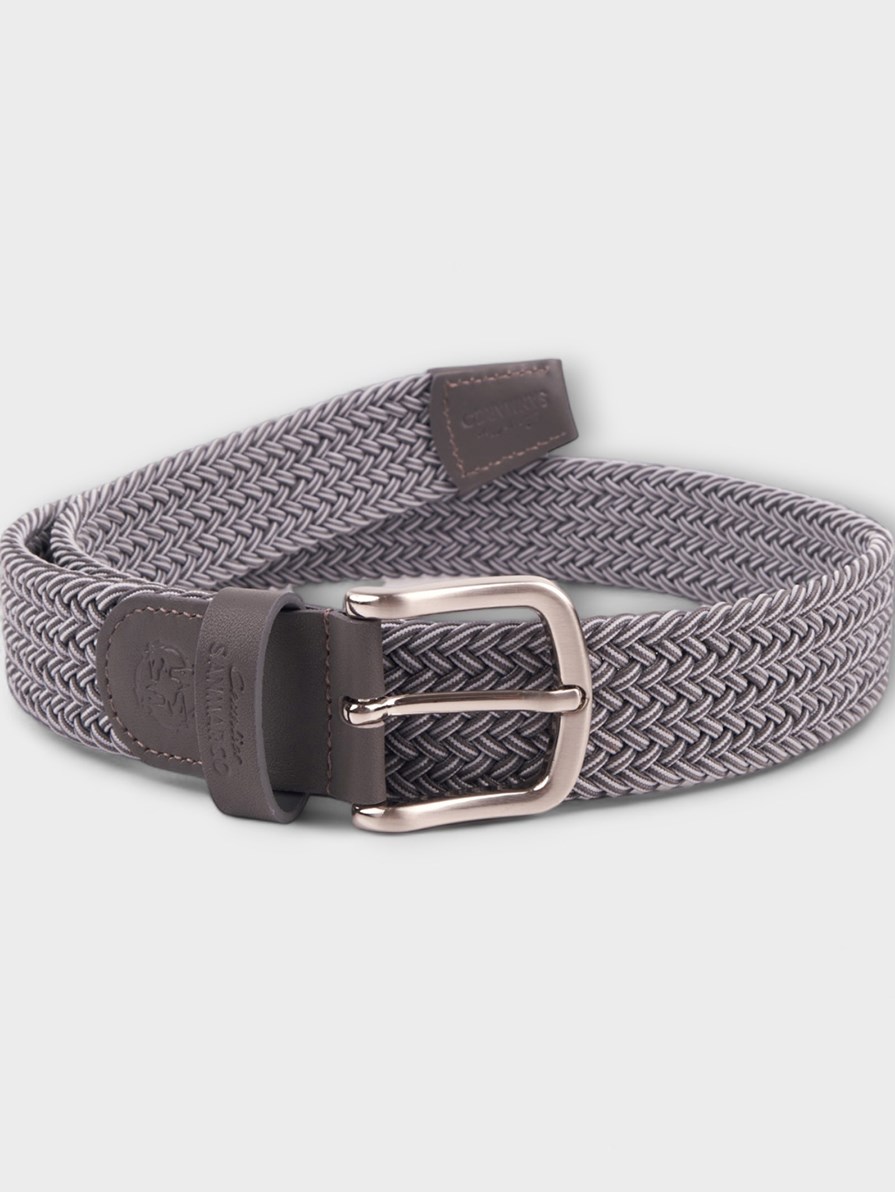 SANTORINI MELANGE GRAY ÖRGÜ KEMER