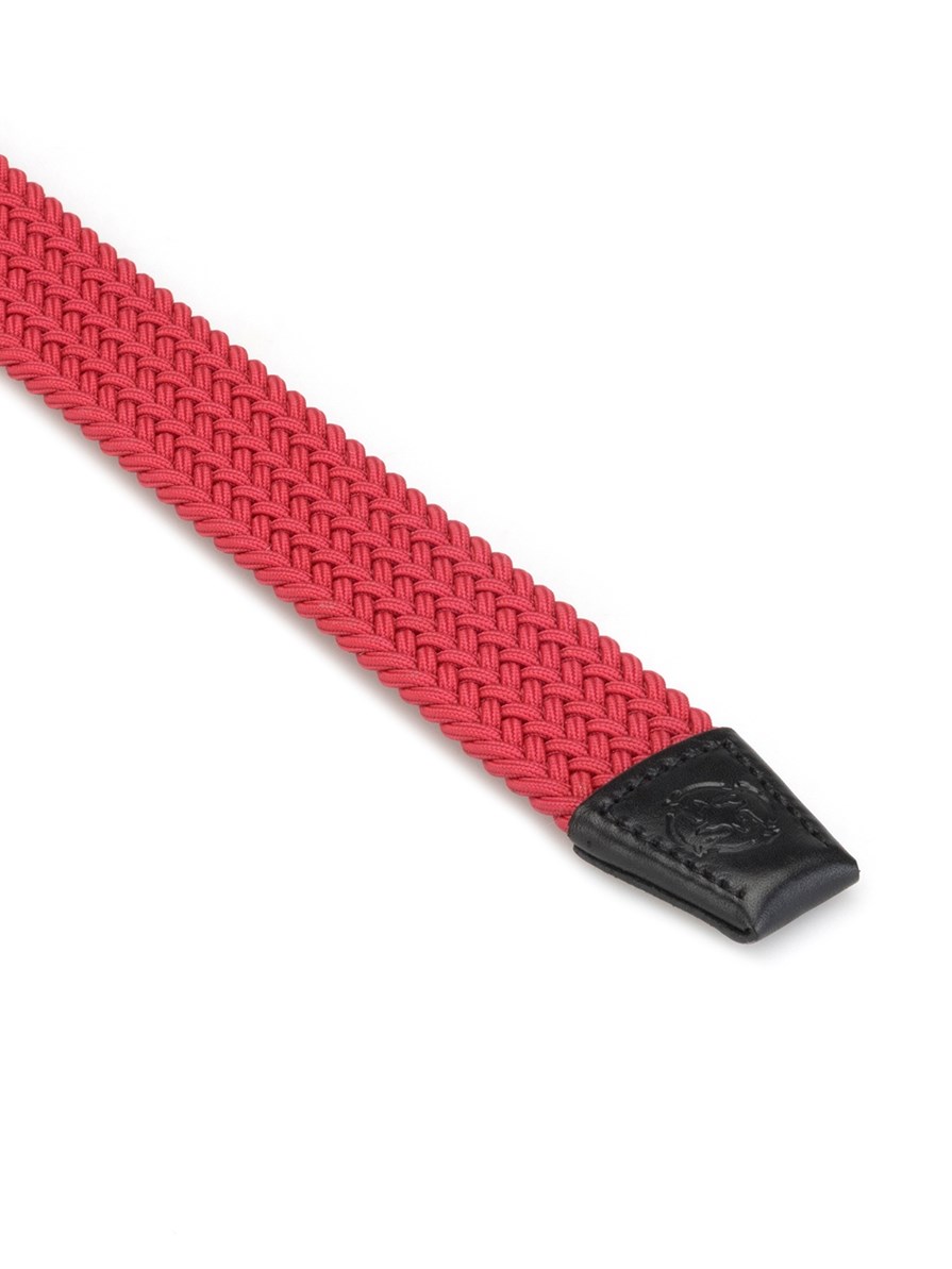 SANTORINI RED BRAIDED BELT 