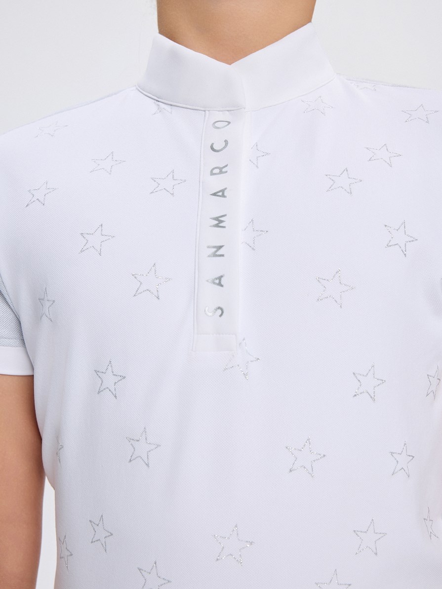 SILVER STAR SILVER GIRL'S COMPETITION POLO SHORT SLEEVE 