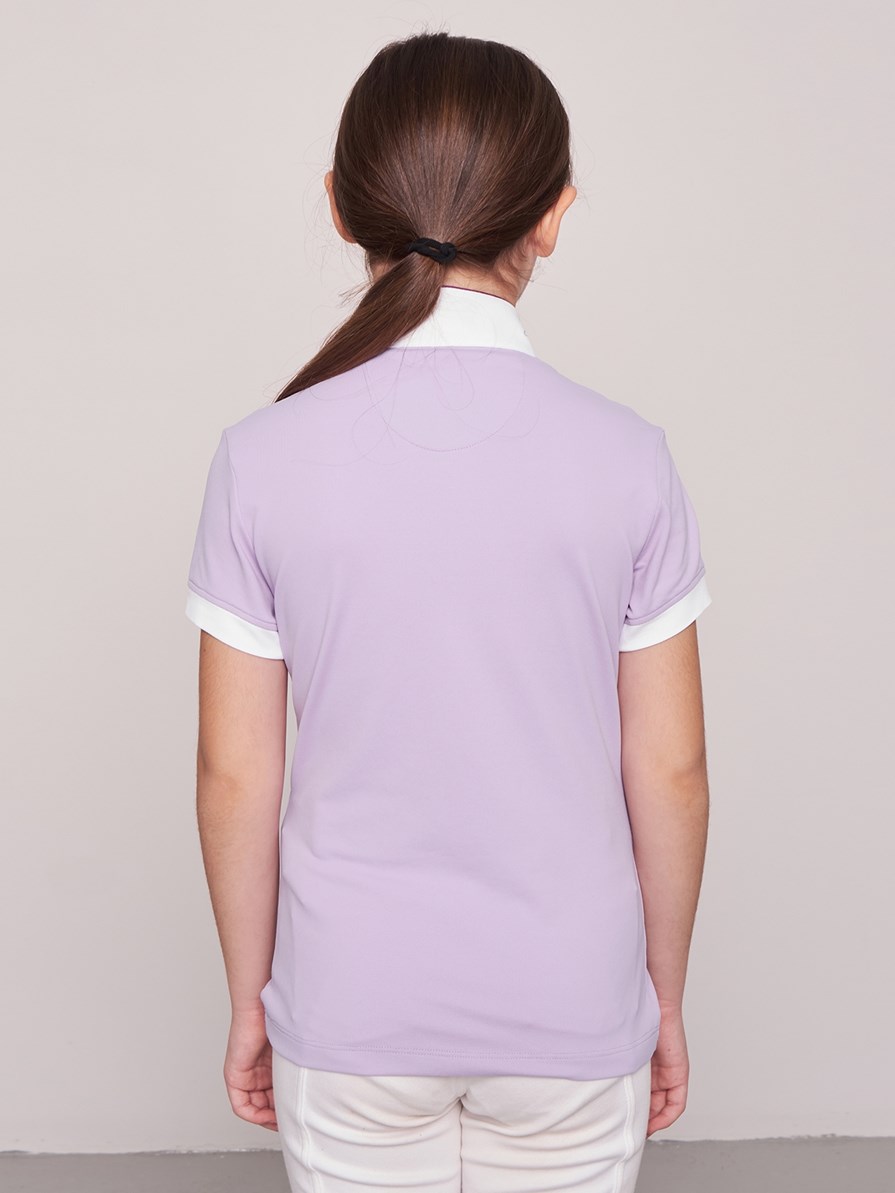 STAR LILAC GIRL'S COMPETITION POLO SHORT SLEEVE