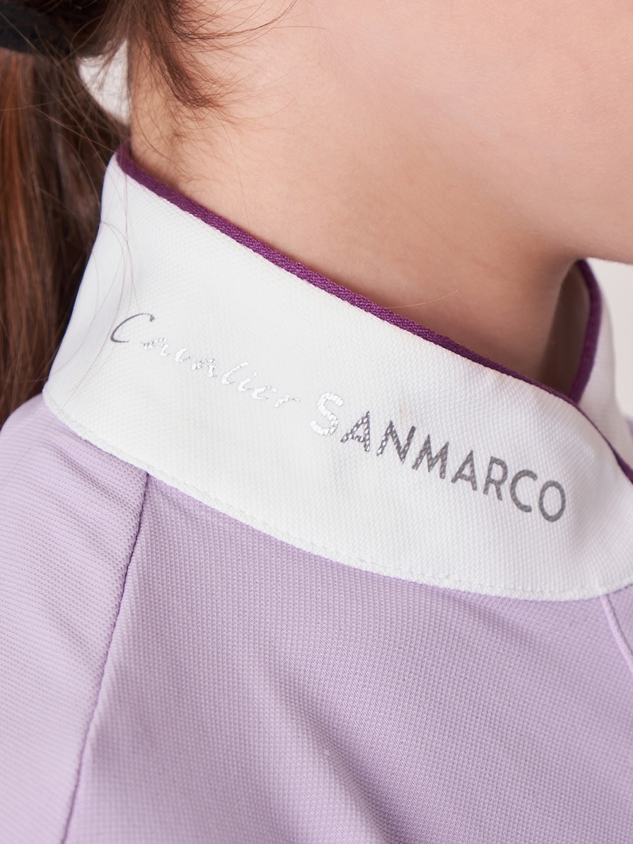 STAR LILAC GIRL'S COMPETITION POLO SHORT SLEEVE