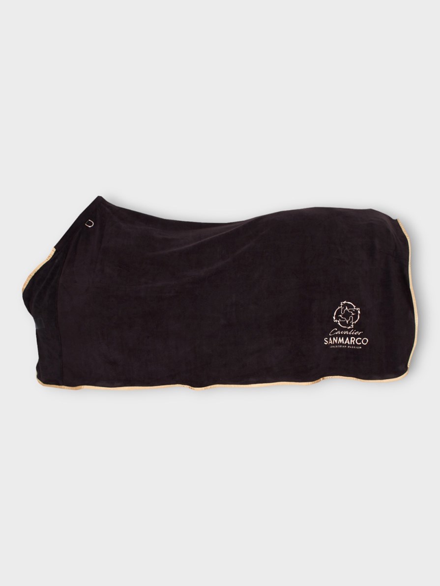 TORONTO-P BLACK/GOLD FLEECE BLANKET
