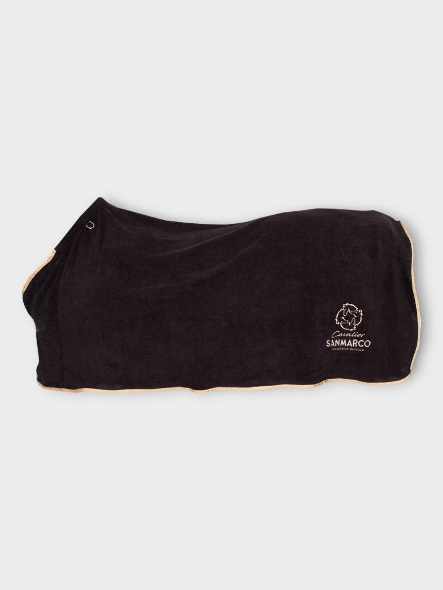 TORONTO-P BLACK/GOLD PONY - FLEECE BLANKET