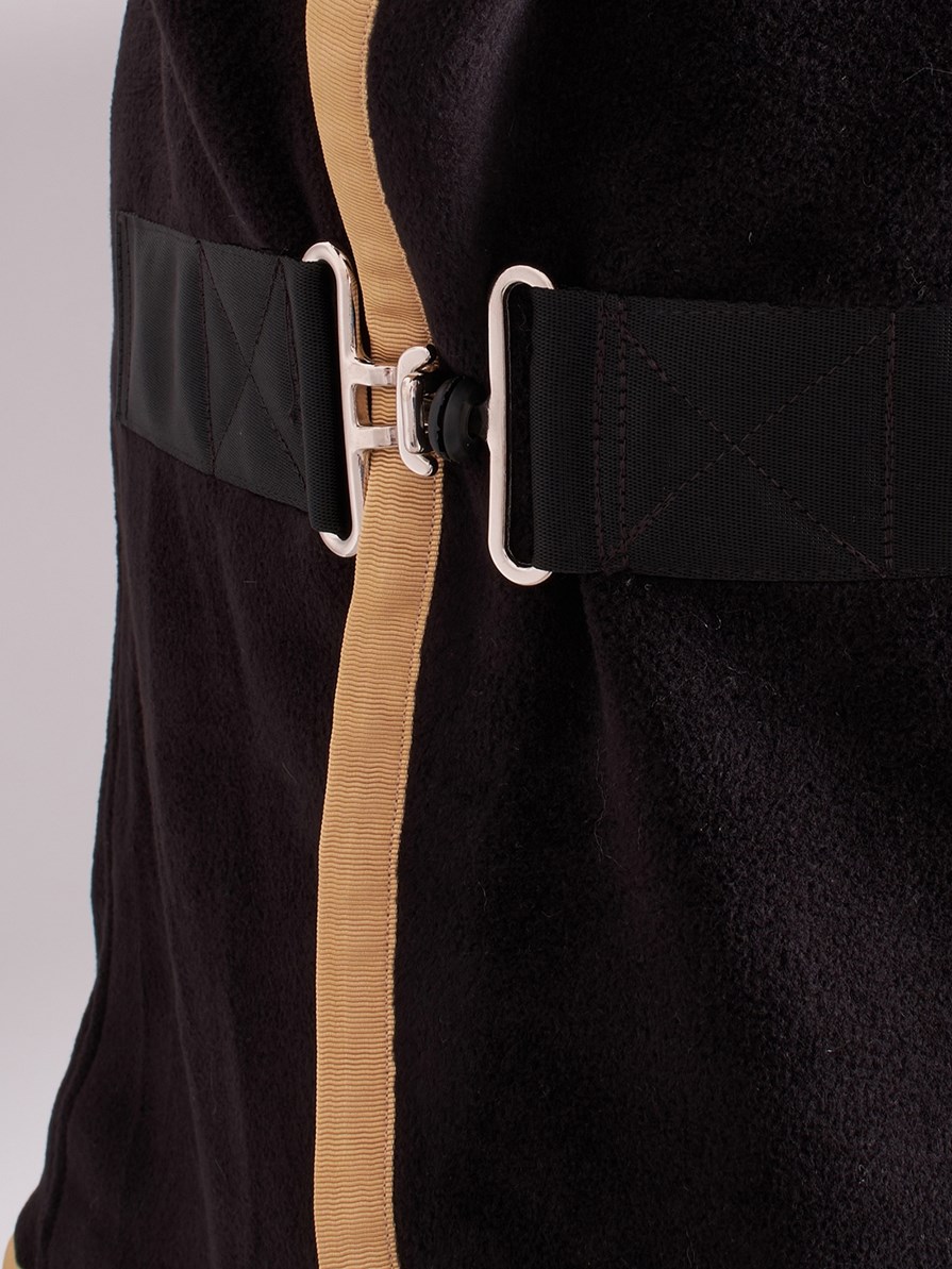 TORONTO-P BLACK/GOLD PONY - FLEECE BLANKET