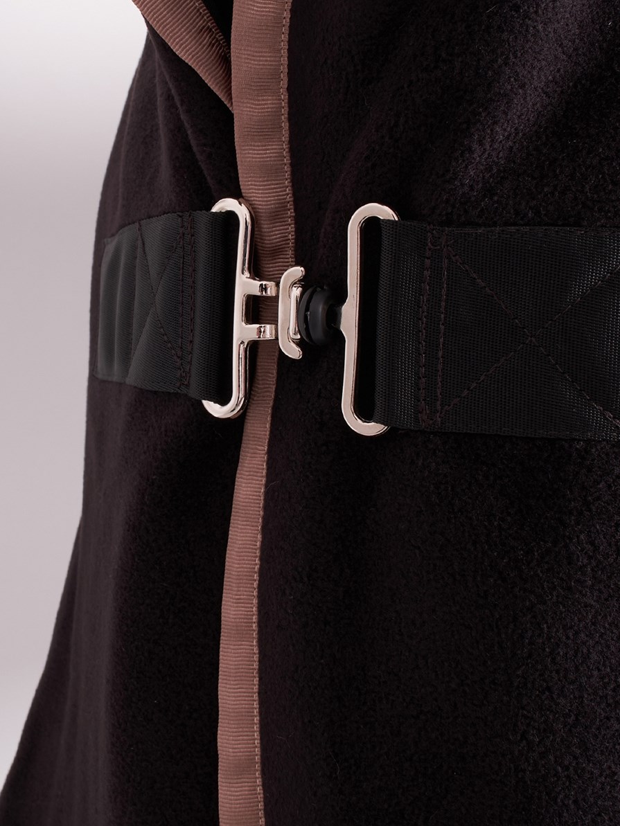 TORONTO-P BLACK/ROSE GOLD FLEECE BLANKET 