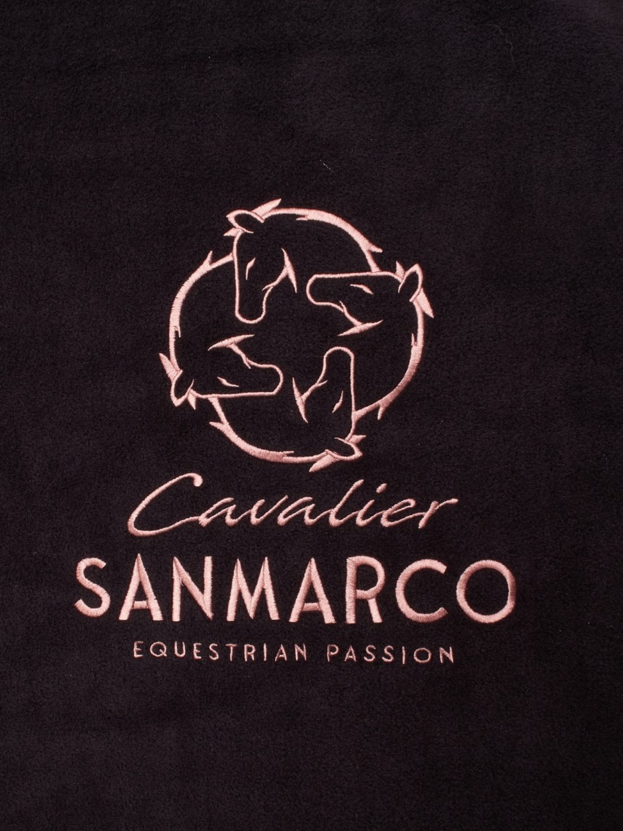 TORONTO-P BLACK/ROSE GOLD PONY POLAR BLANKET