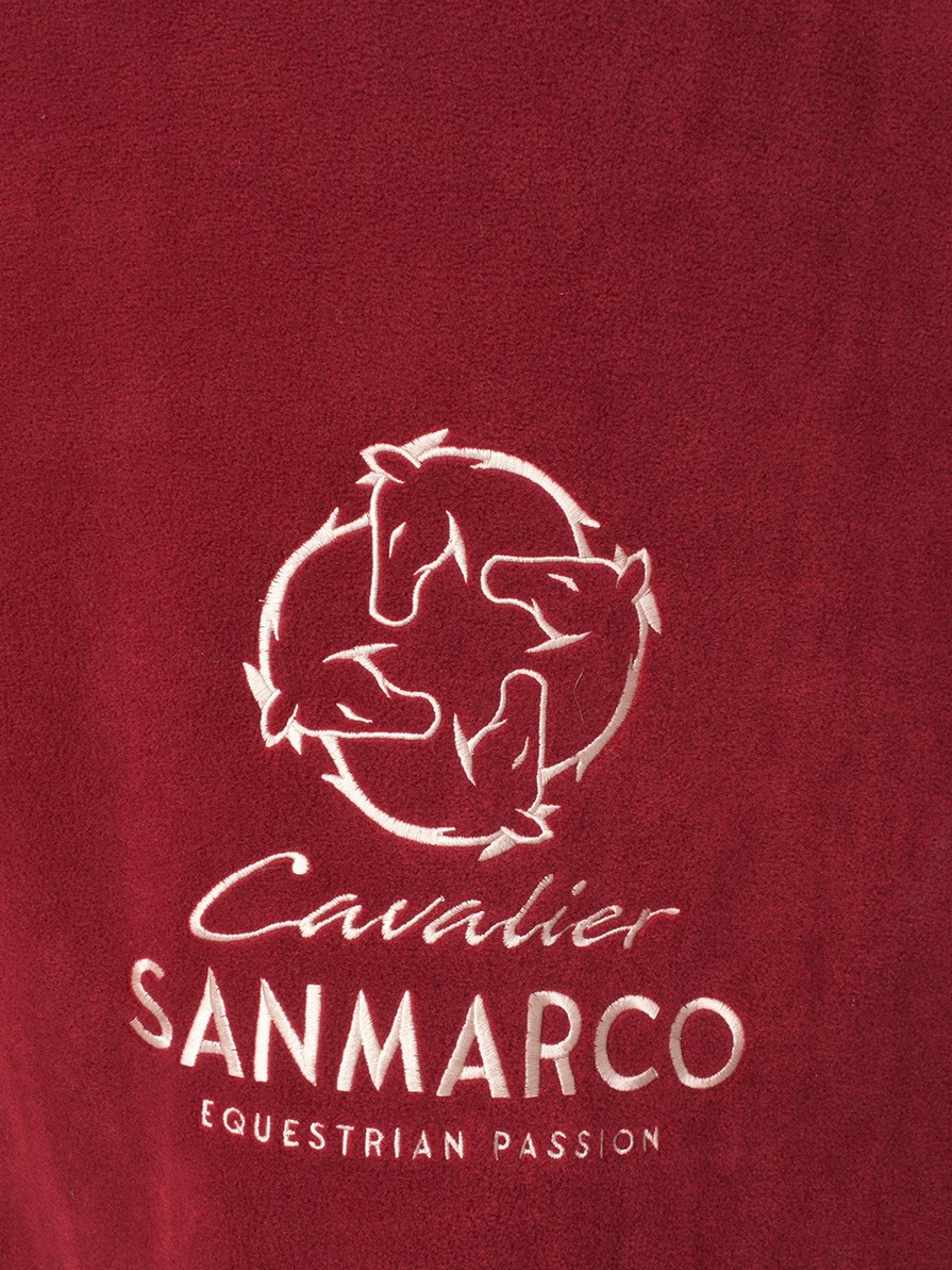 TORONTO-P BORDEAUX/GOLD PONY POLAR BLANKET