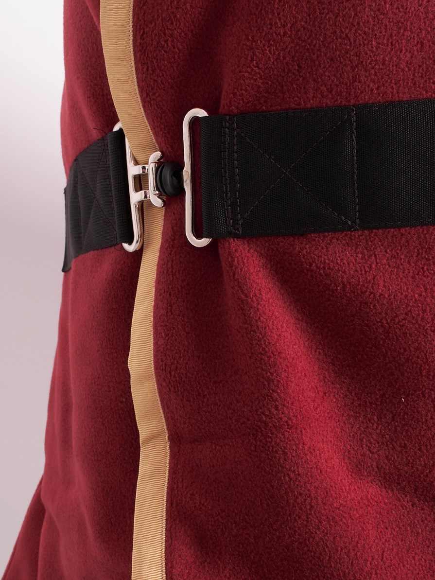 TORONTO-P BORDEAUX/GOLD PONY POLAR BLANKET