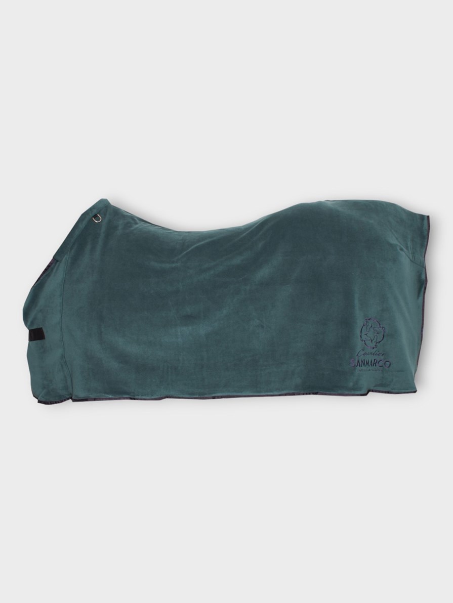 TORONTO-P GREEN/NAVY PONY - FLEECE BLANKET
