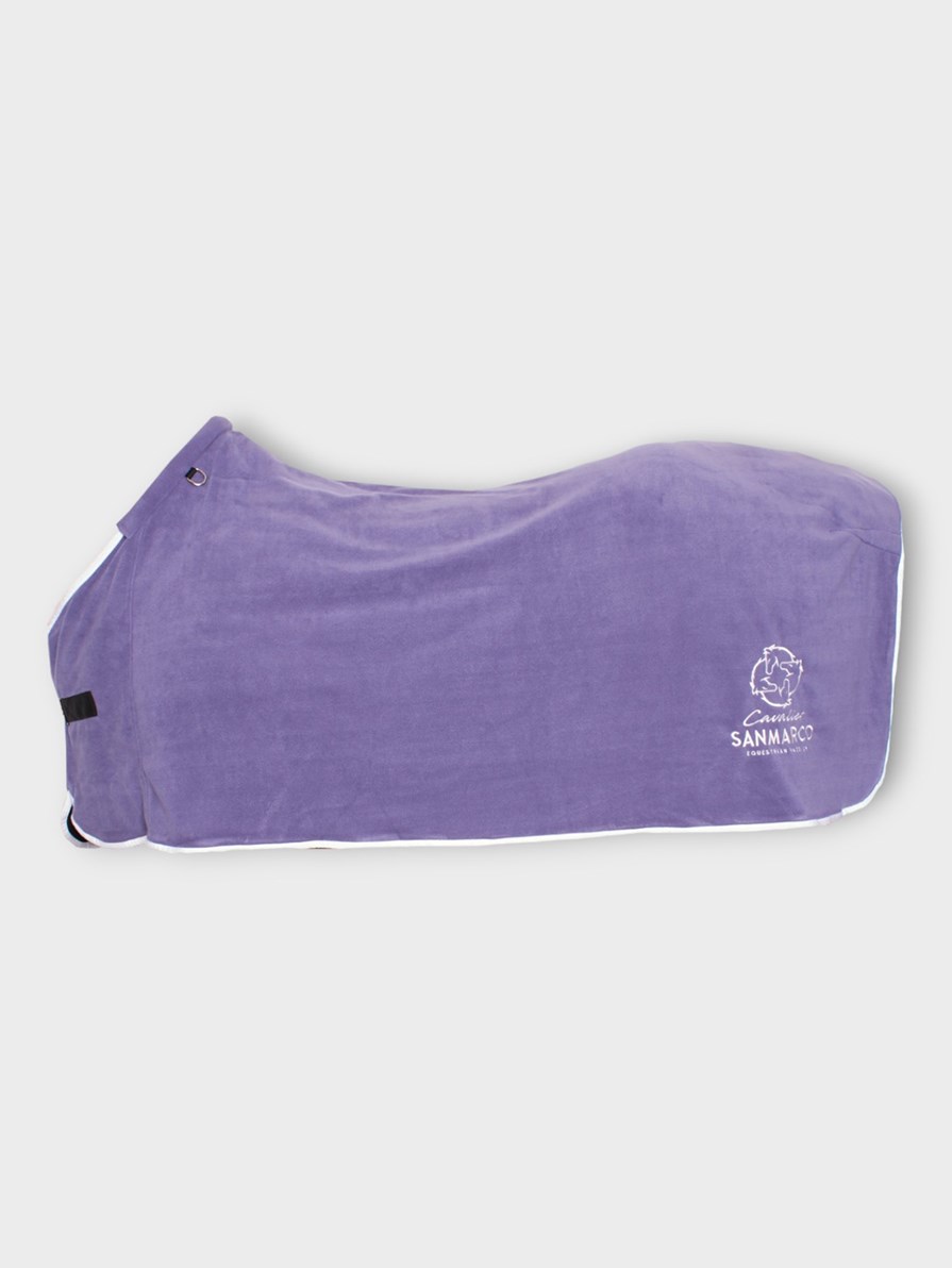 TORONTO-P LILAC/WHITE PONY - FLEECE BLANKET