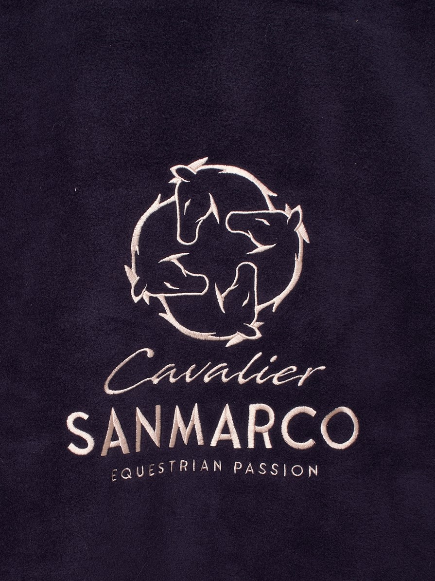 TORONTO-P NAVY/GOLD COPERTA IN PILE X PONY