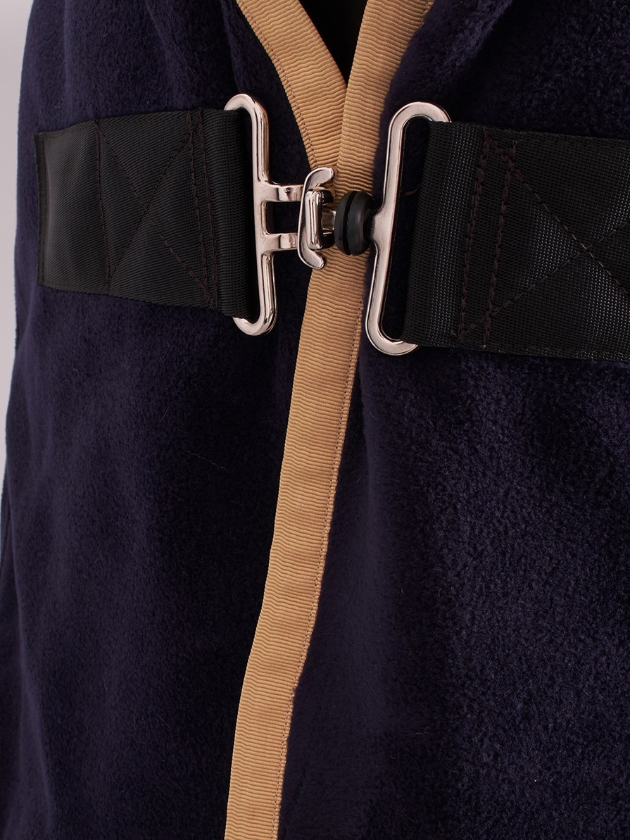 TORONTO-P NAVY/GOLD COPERTA IN PILE X PONY