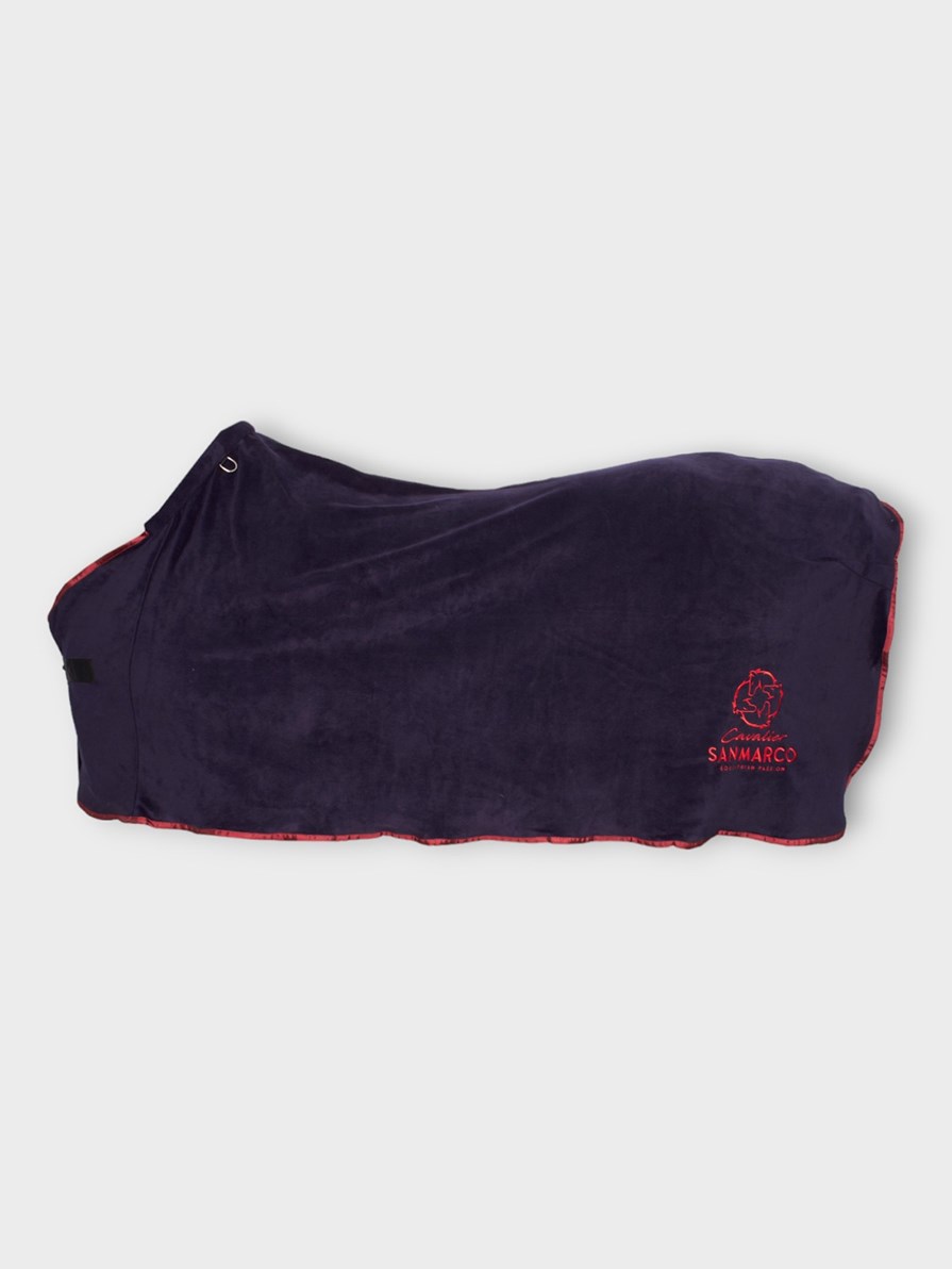 TORONTO-P NAVY/RED FLEECE BLANKET