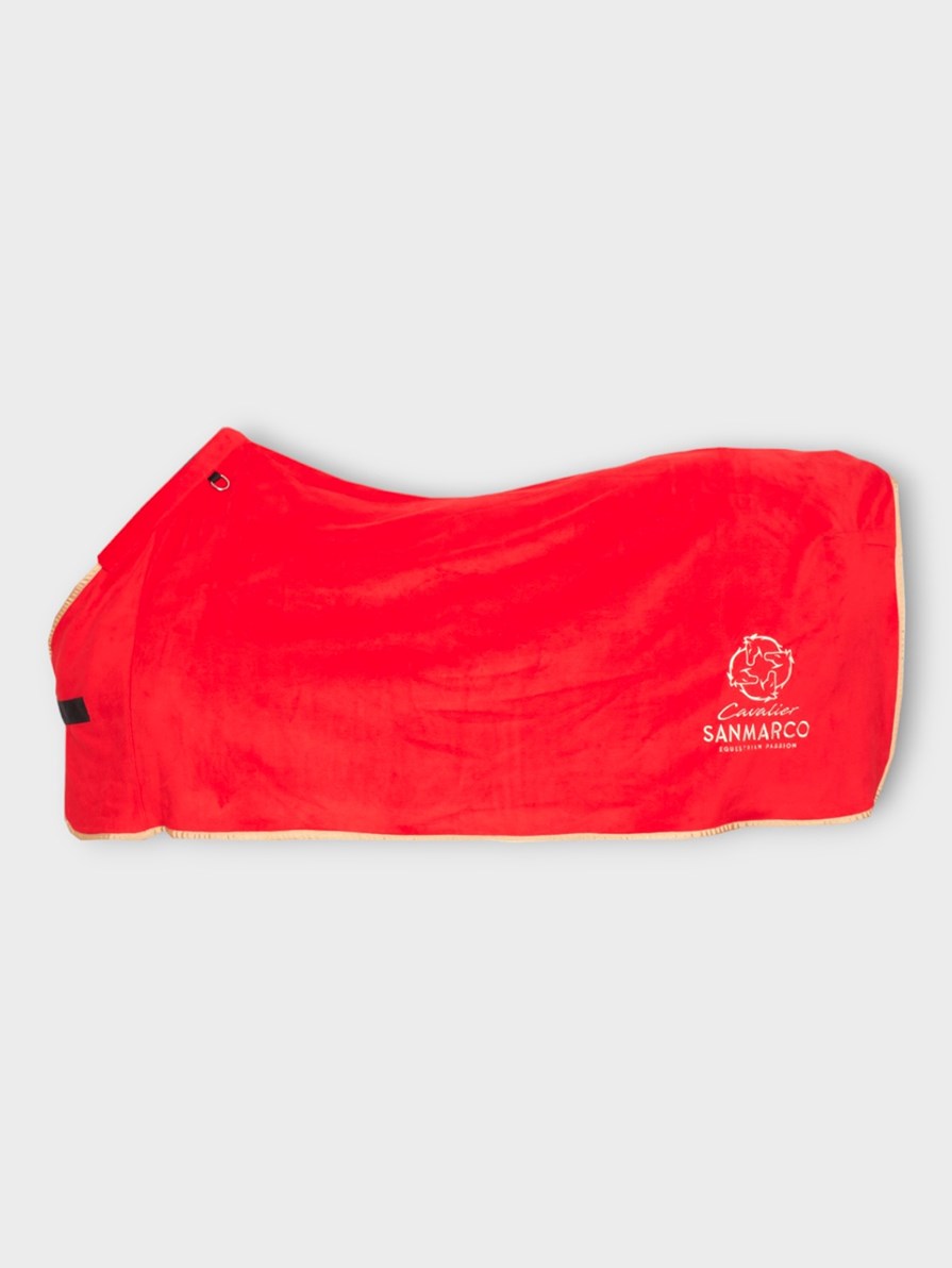 TORONTO-P RED/GOLD PONY - FLEECE BLANKET