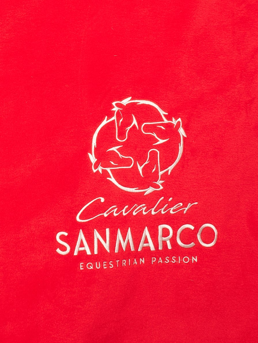 TORONTO-P RED/GOLD PONY - FLEECE BLANKET