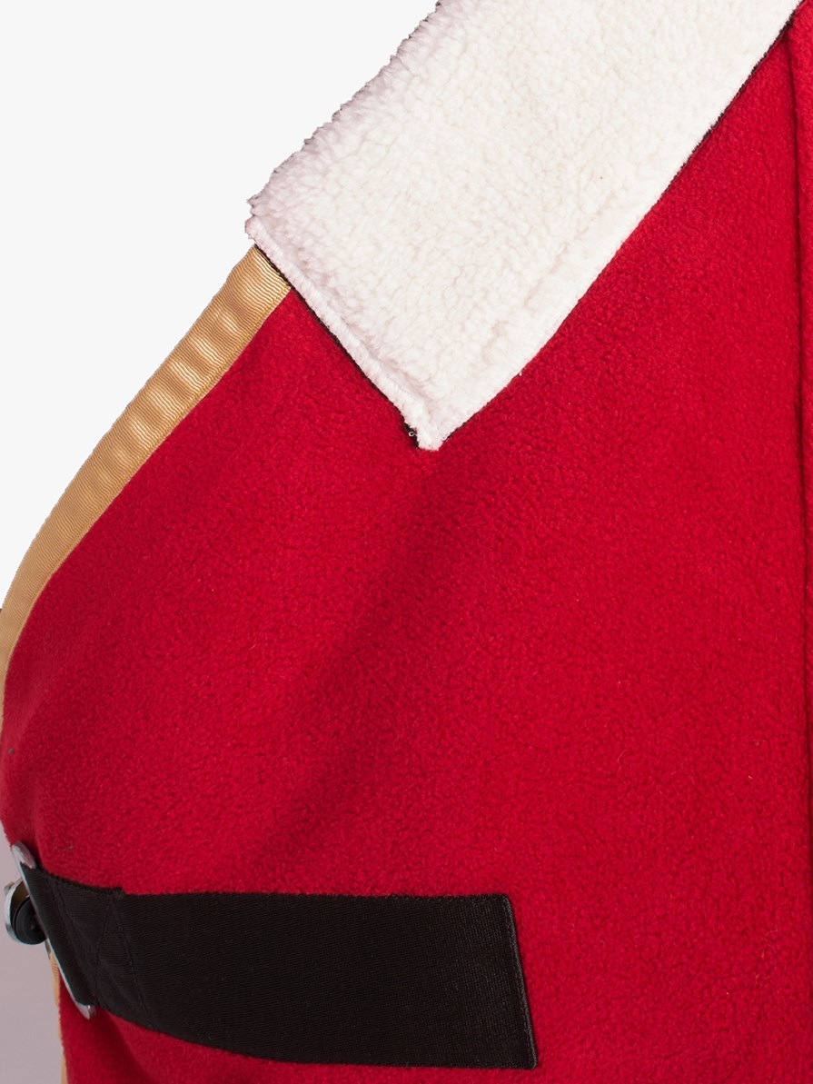 TORONTO-P RED/WHITE COPERTA IN PILE X PONY