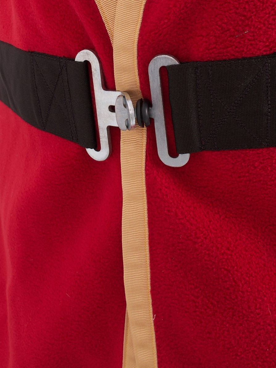 TORONTO-P RED/WHITE COPERTA IN PILE X PONY