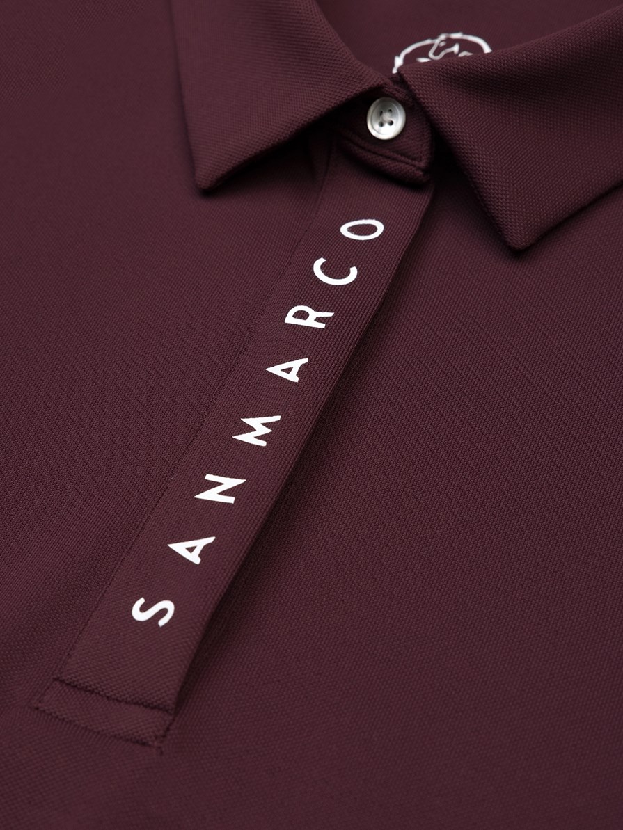 VALENCIA BORDEAUX POLO TECH ALLANEMENTO DONNA A MANICA CORTA 