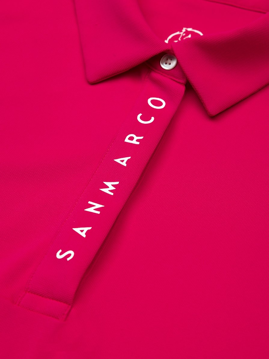 VALENCIA FUCHSIA POLO TECH ALLANEMENTO DONNA A MANICA CORTA 