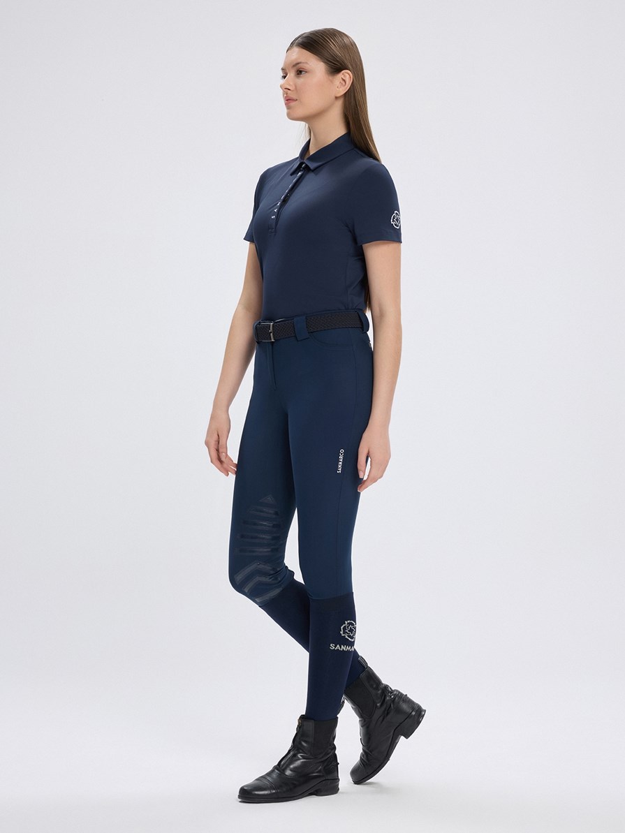 VALENCIA NAVY POLO TECH ALLANEMENTO DONNA A MANICA CORTA 