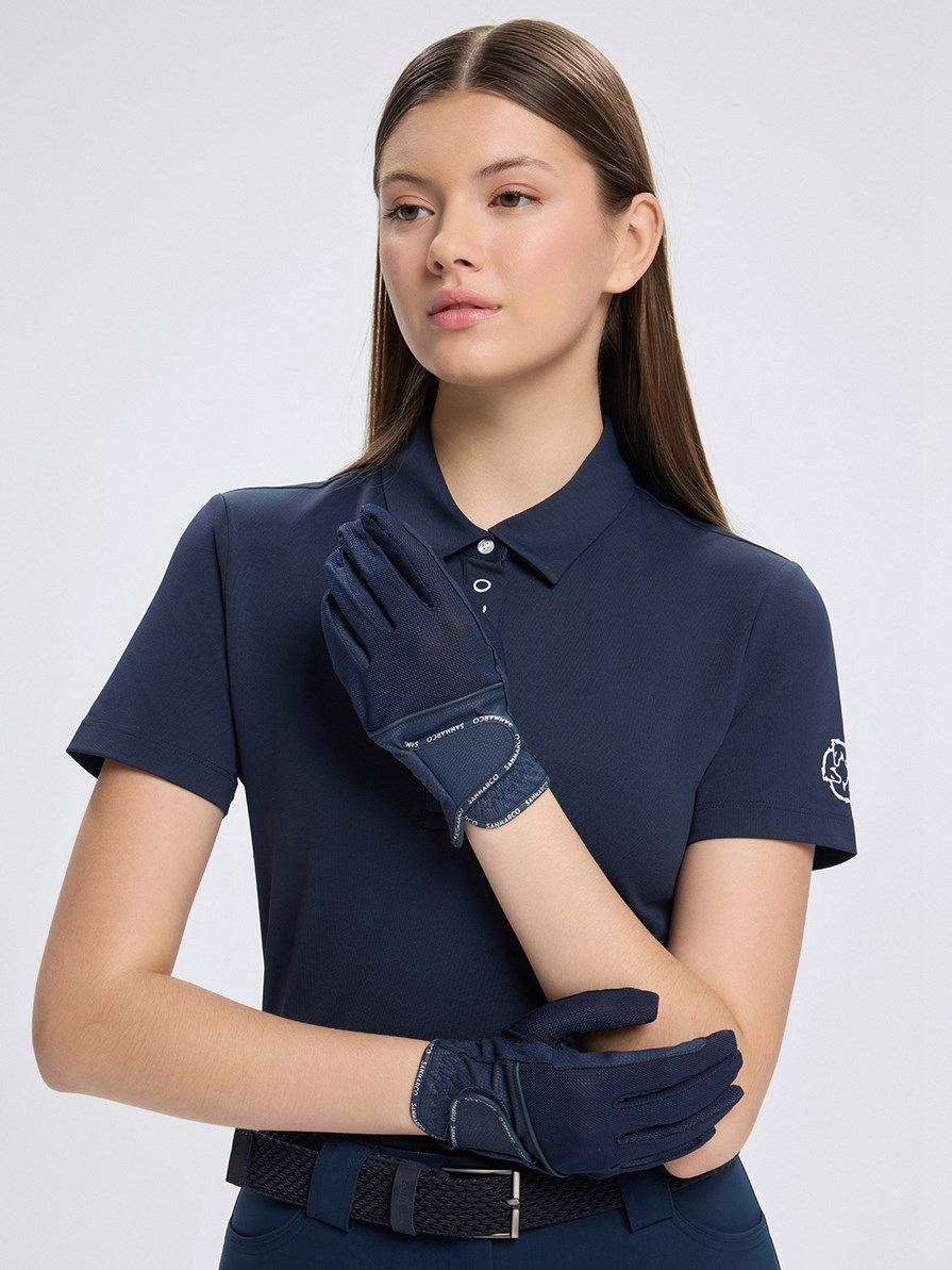 VALENCIA NAVY POLO TECH ALLANEMENTO DONNA A MANICA CORTA 
