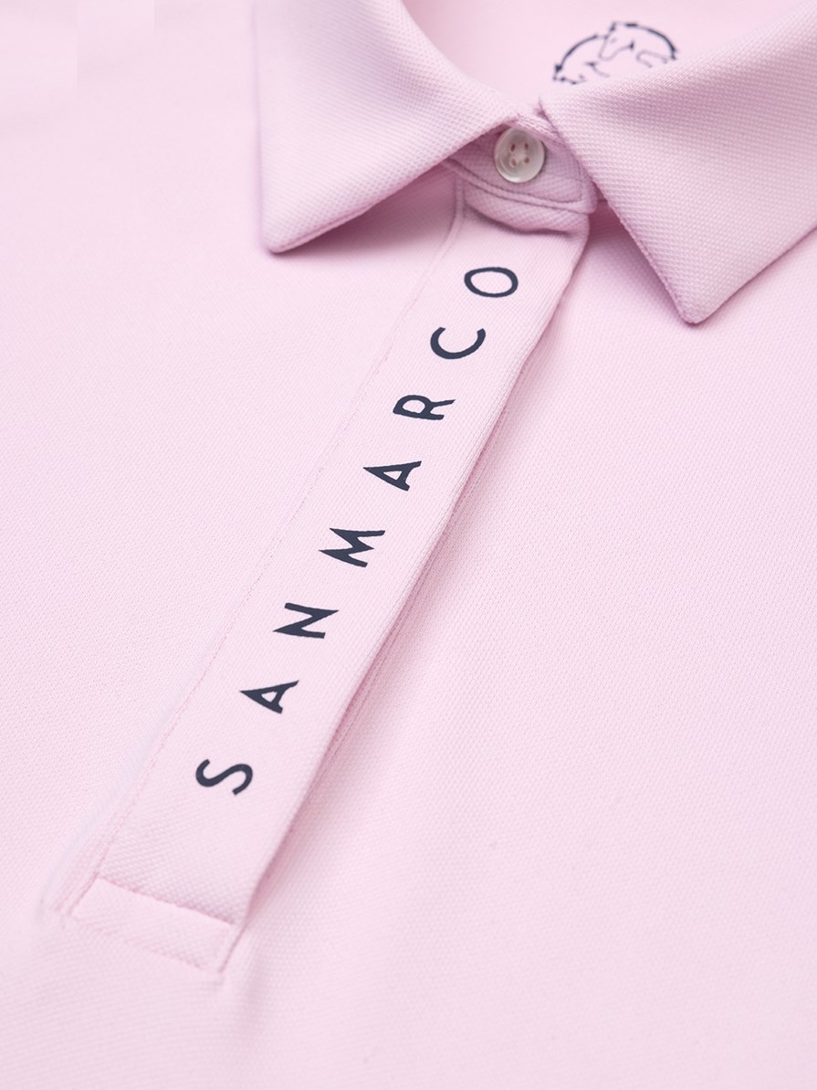 VALENCIA PINK POLO TECH ALLANEMENTO DONNA A MANICA CORTA 