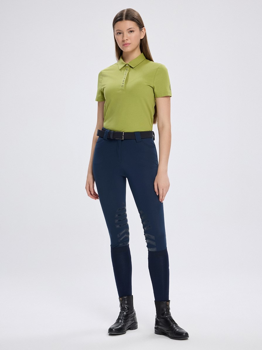 VALENCIA PISTACHIO GREEN WOMEN'S TECH TRAINING POLO SHORT SLEEVE 