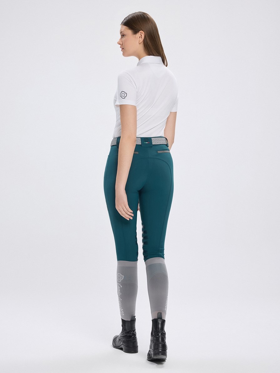 VALENCIA WHITE POLO TECH ALLANEMENTO DONNA A MANICA CORTA 