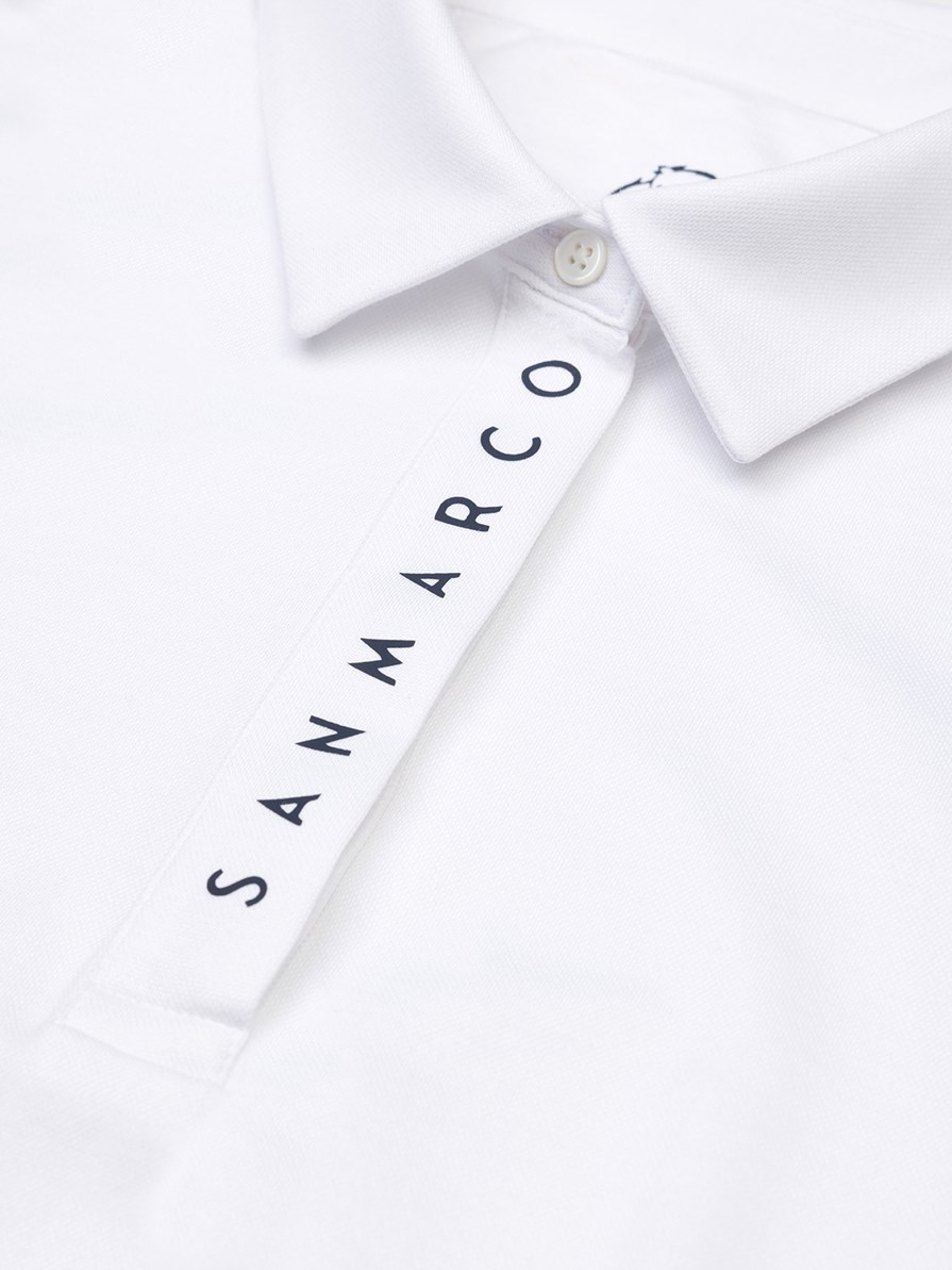 VALENCIA WHITE POLO TECH ALLANEMENTO DONNA A MANICA CORTA 